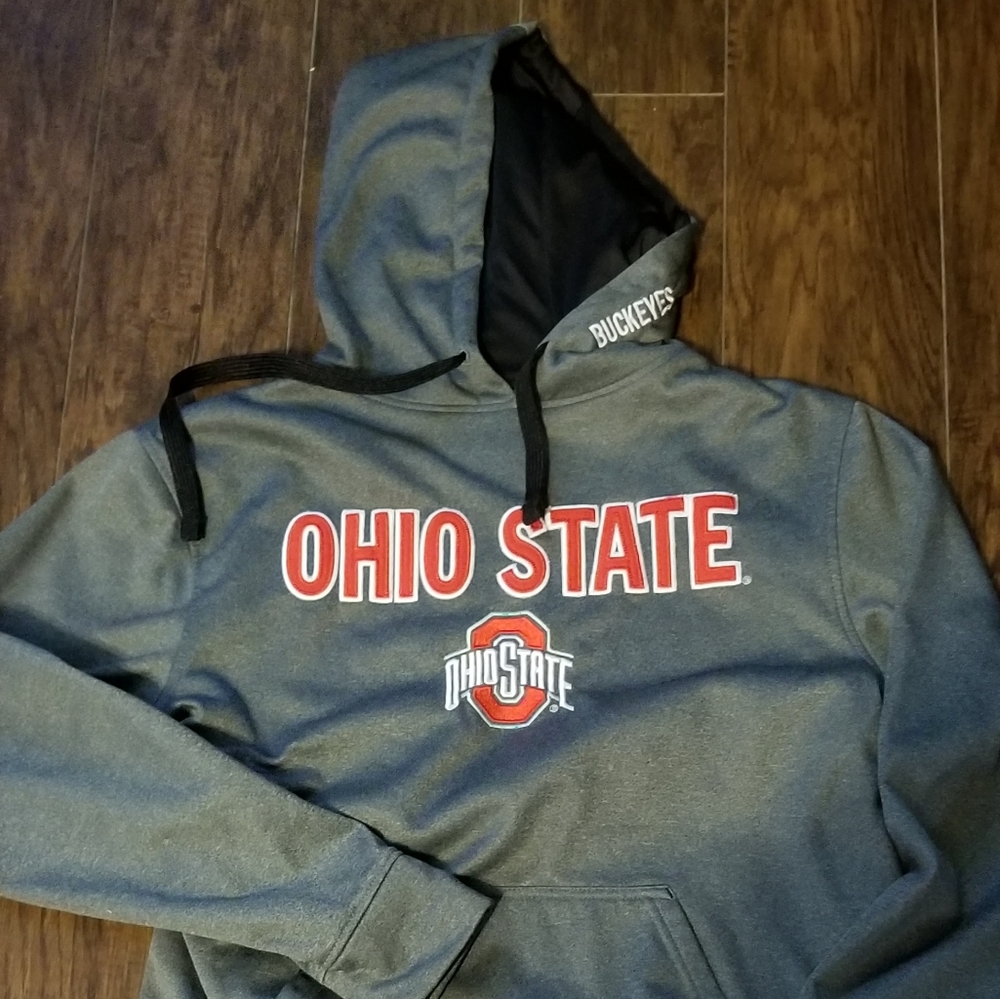 UNISEX OHIO STATE BUCKEYES HOODED JERSEY  SZ.M